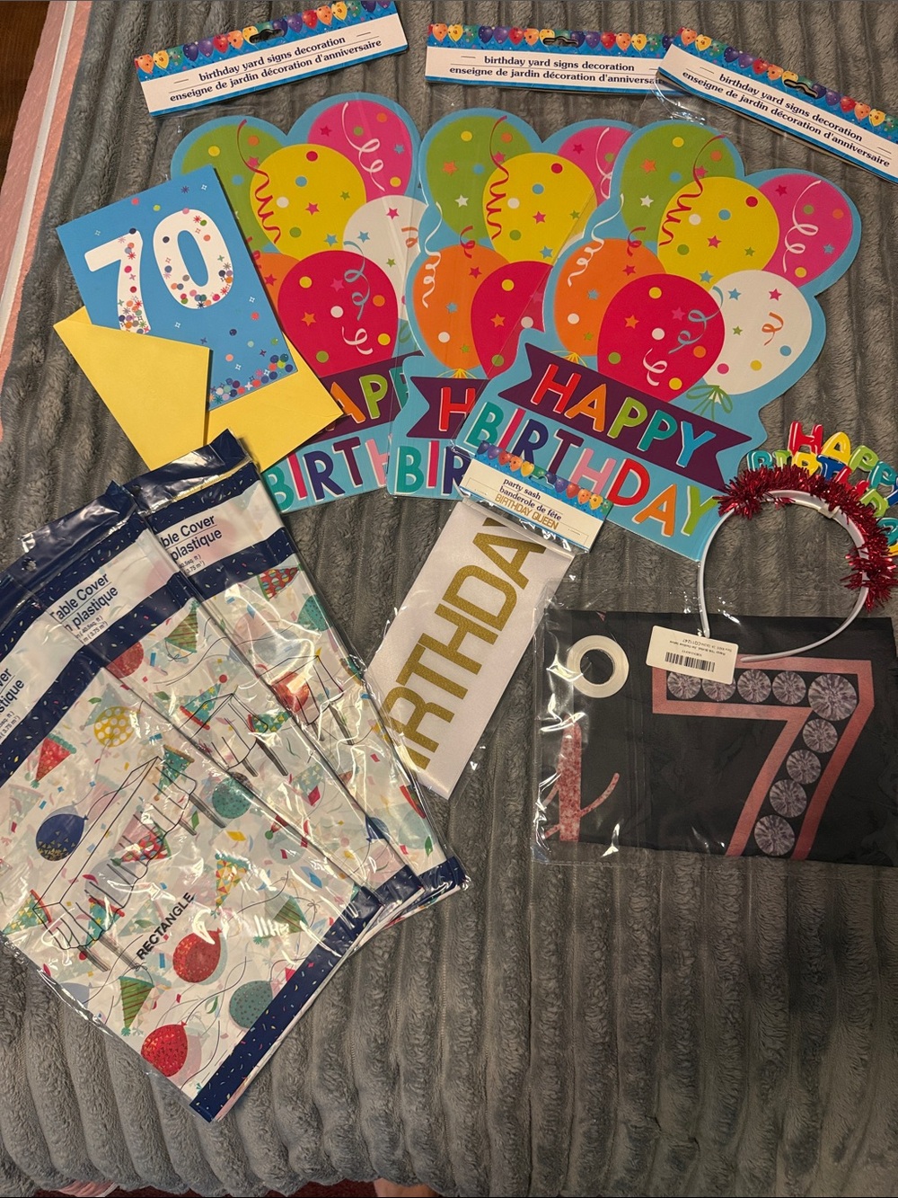Party Happy Birthday Yard Signs and Supplies - Multicolor